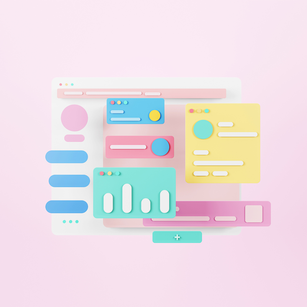 Visualisation des différents élément d'un site web en 3D